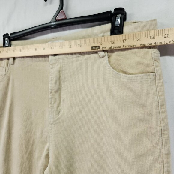 Haorun Corduroy Pants Mens Bootcut Size 38x27 Light Beige - Picture 3 of 13